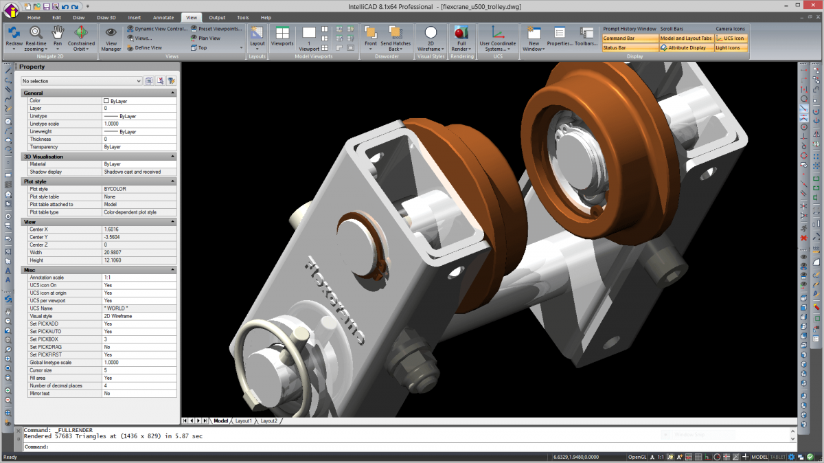 CMS IntellICAD realistic shading