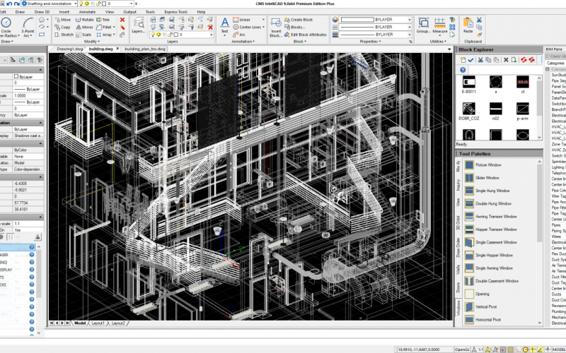 New CMS IntelliCAD 9.0 now supporting BIM